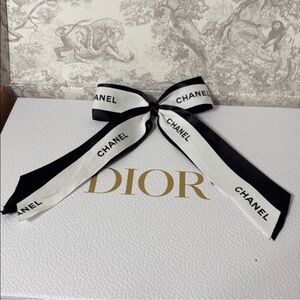 Chanel Ribbon Bow Hair Clip